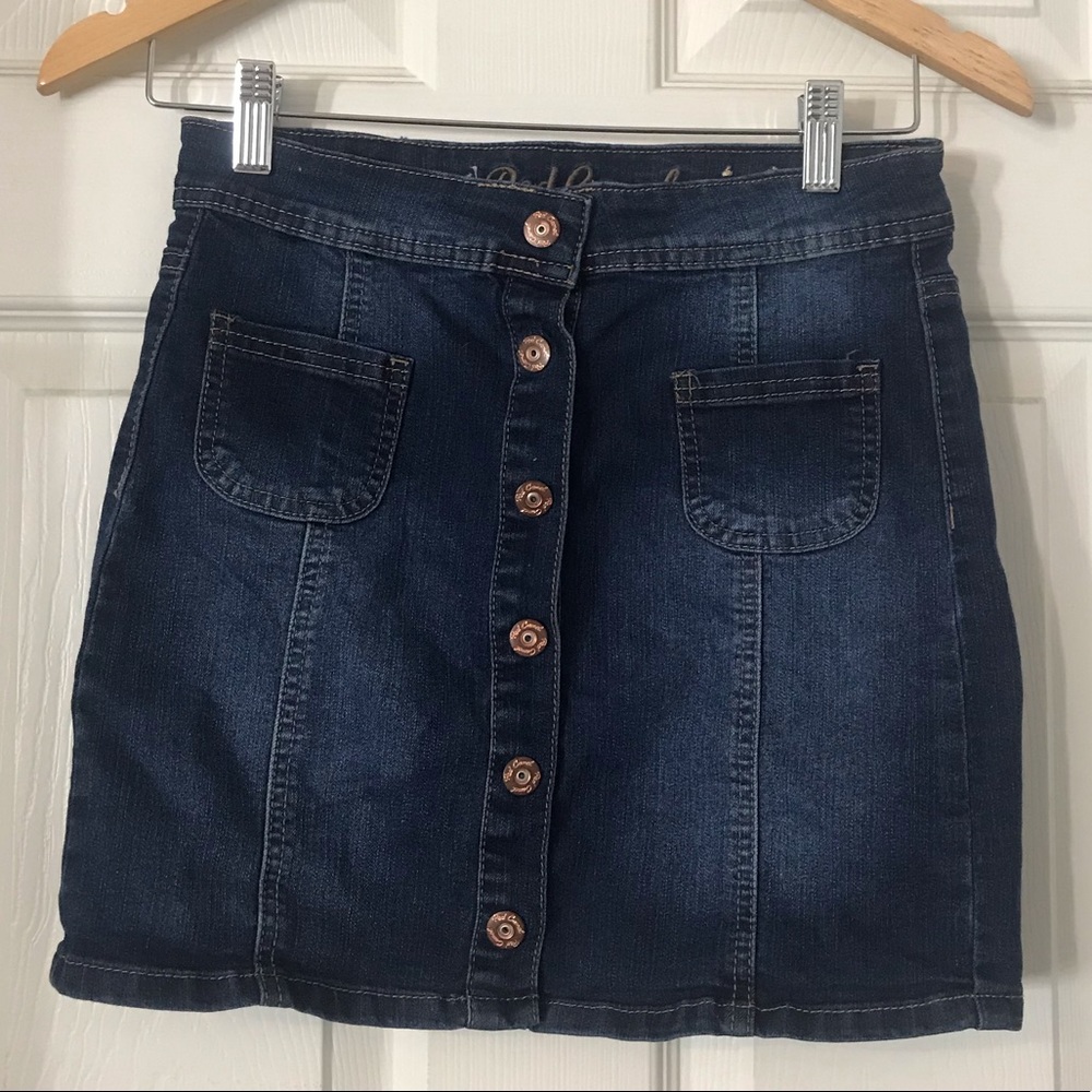 ** LAST CALL** Button down Jean skirt